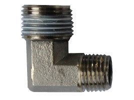 3/8 to 1/4 BSP Male/Male Elbow