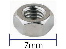 M5 Hex Nut Full (pack of 10)