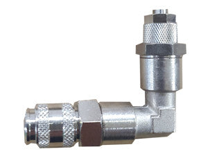 Coupleur coudé à dégagement rapide