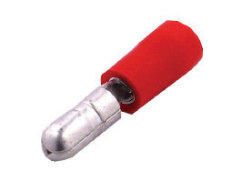 4mm Red Male Bullet Connector (pack of 10)