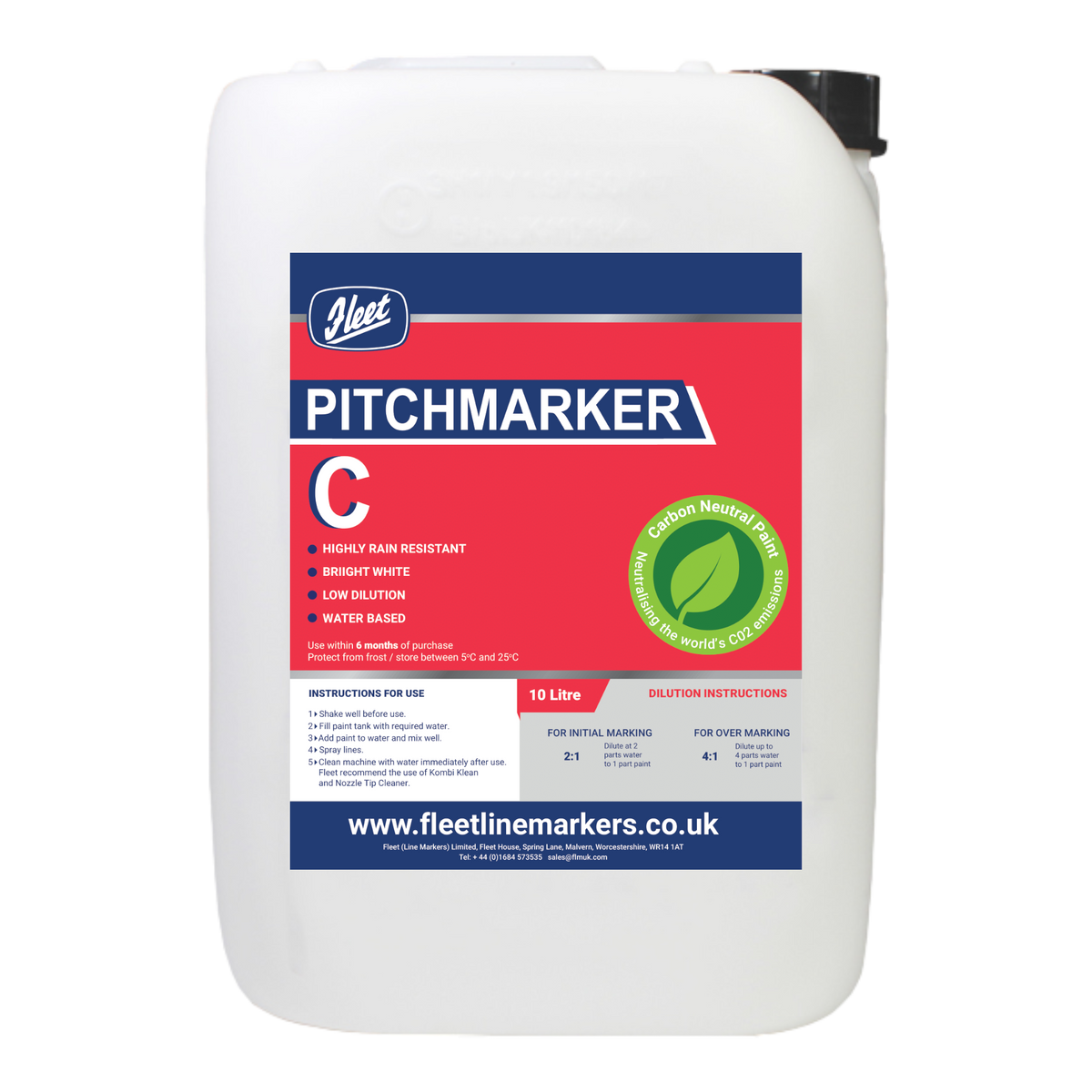 Pitchmarker C 10 Litres Fleet Line Markers World Leading